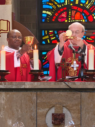 Werkelijk Christus op een mysterieuze wijze